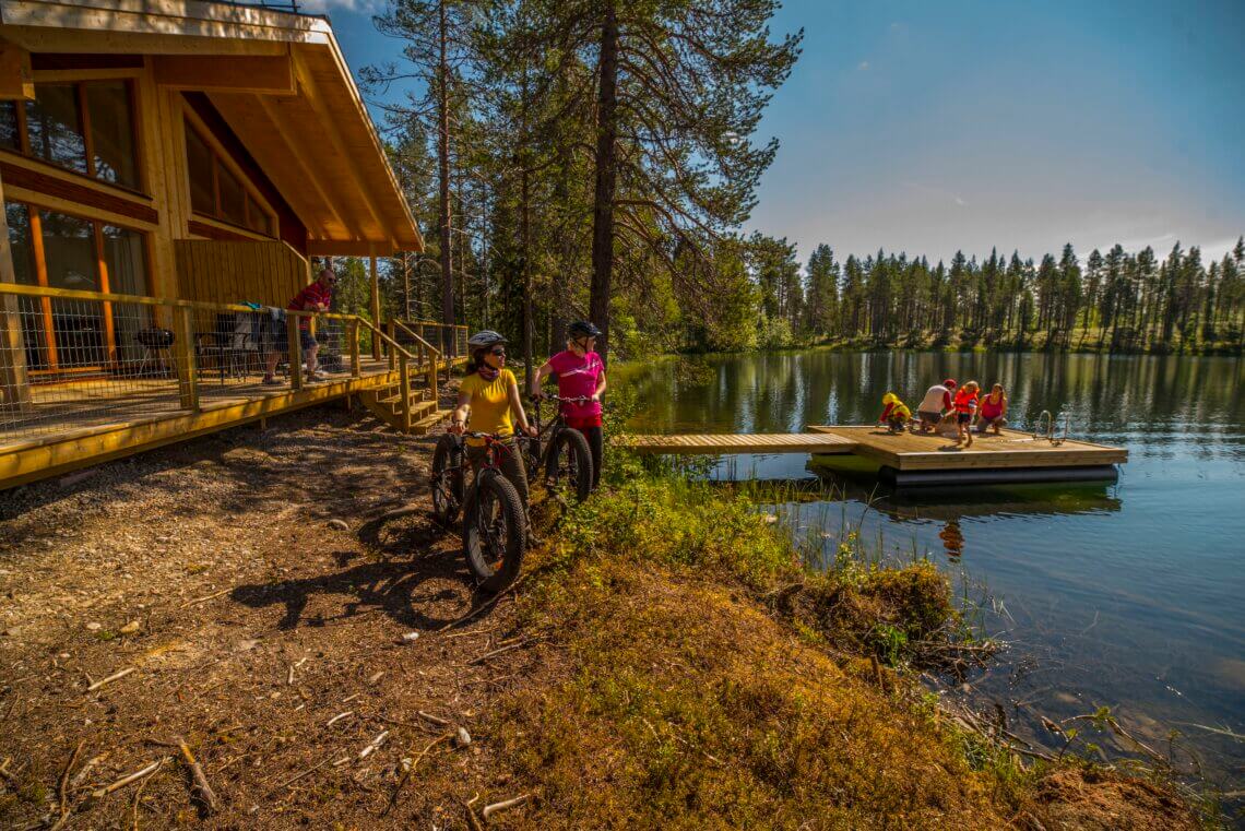 Het mooie Lapland in de zomer.