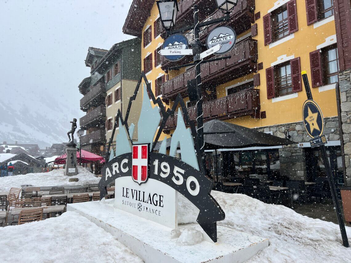 Les Arcs 1950 vond ik het gezelligste dorp. 