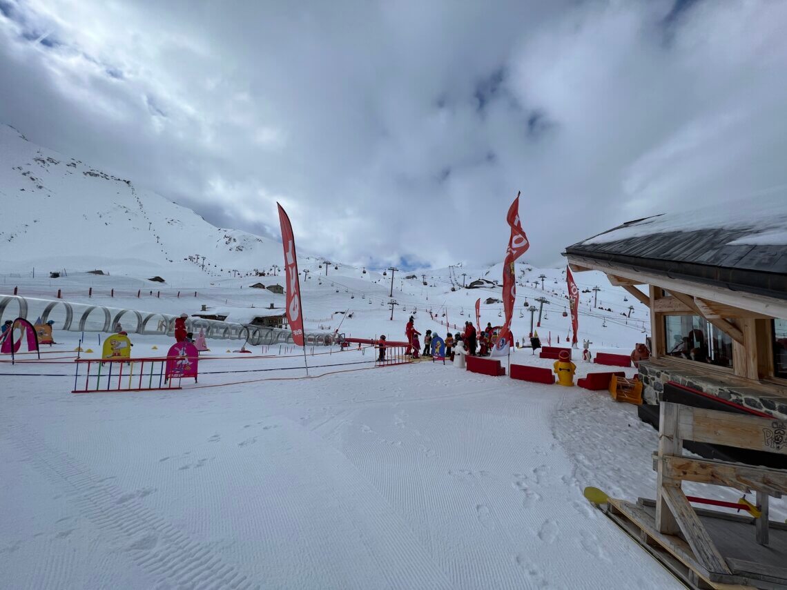 Het kinderland bij Les Arcs 2000.