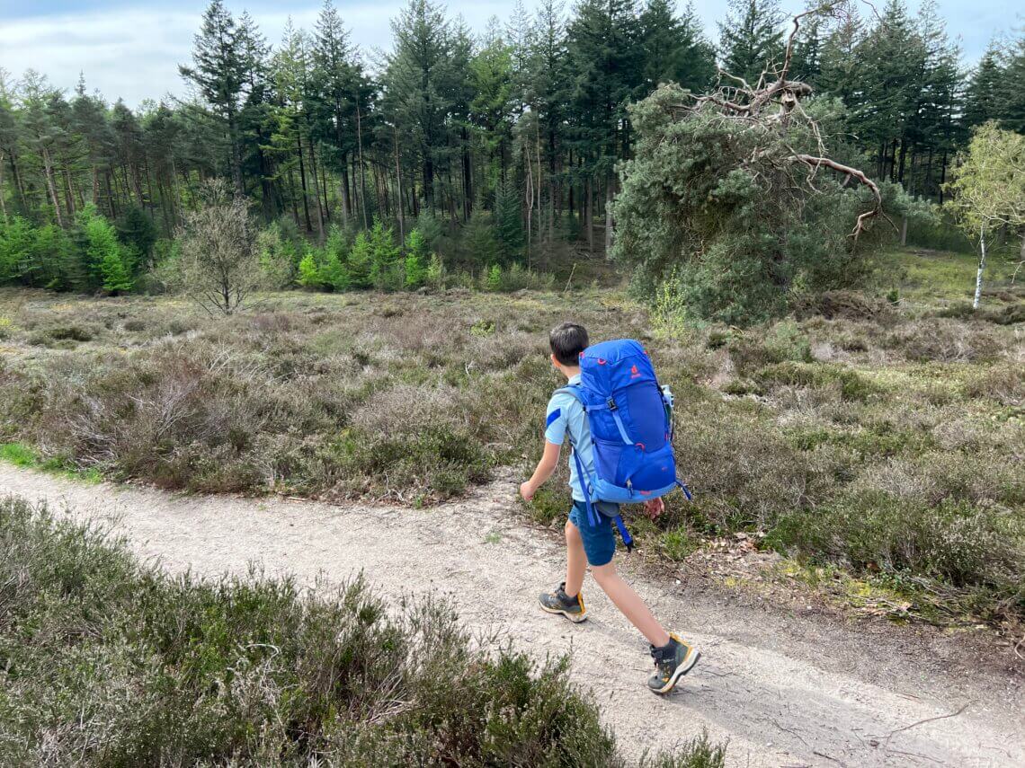 De Deuter Kid's Fox 30 is een fijne rugzak voor een huttentocht of gewoon een meerdaagse tocht in eigen land.