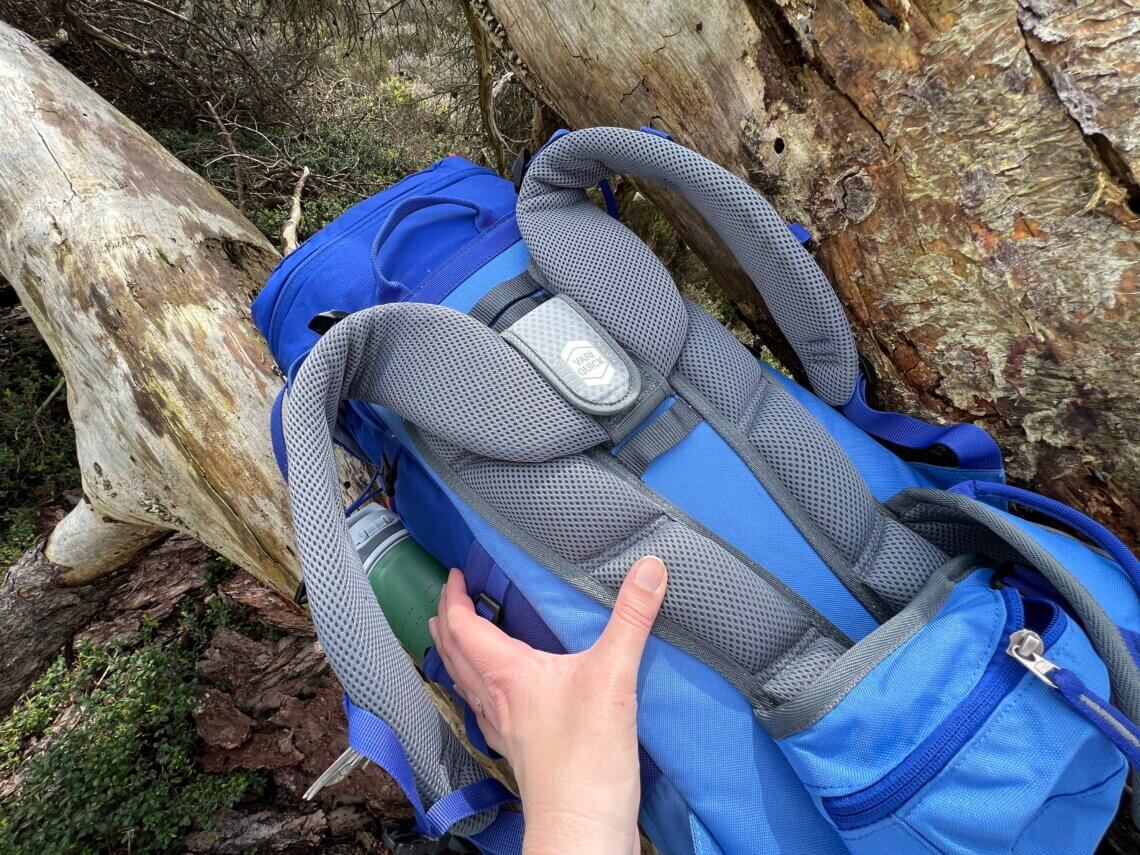 De Deuter Fox 30 kinderrugzak heeft een zachte binnenkant voor extra draagcomfort.