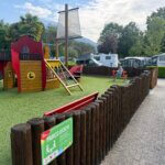 Het tweede speeltuintje op de camping is vooral leuk voor kleine kids.