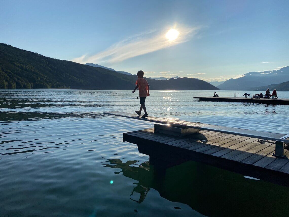 Heerlijk zwemmen en spelen bij de Millstätter See