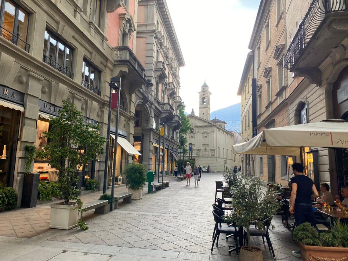 De sfeervolle stad Lugano.