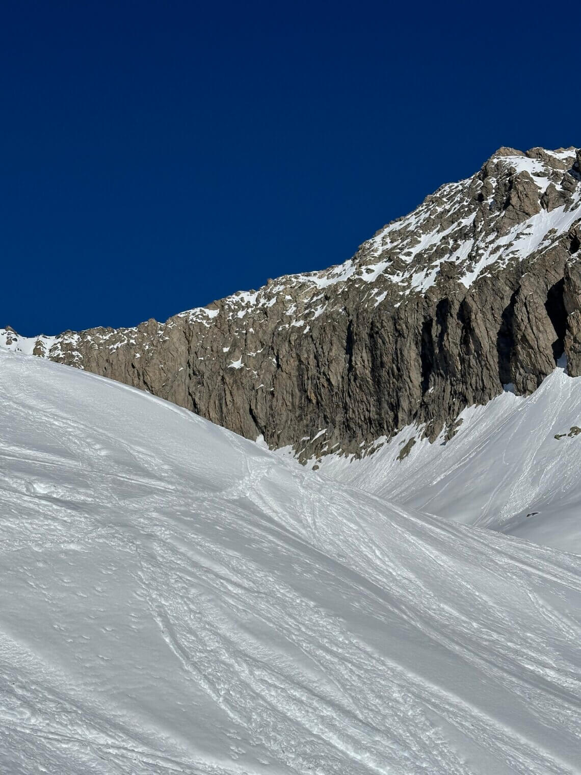 Skigebied Belalp bij Blatten in Zwitserland.