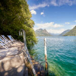 Meteen toegang tot het meer van Lugano. Foto: © Reka