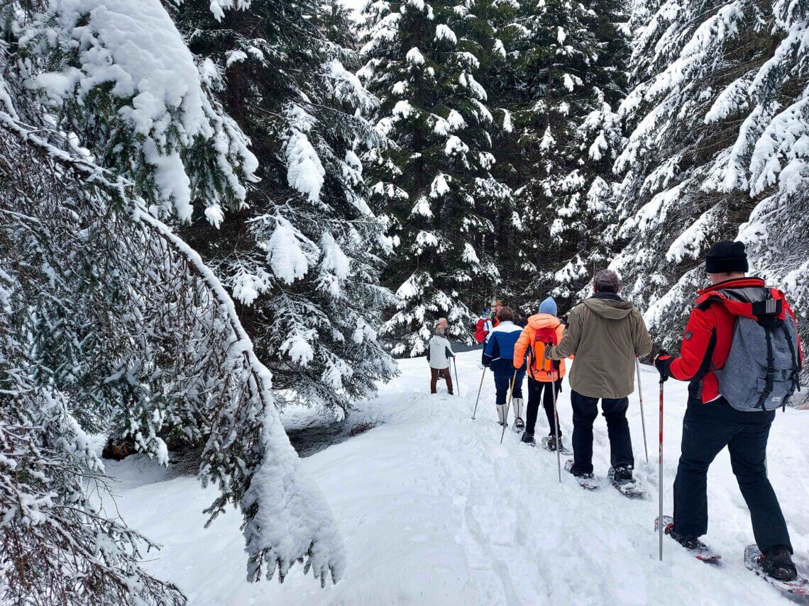 Sneeuwschoenwandelen, ook heel tof voor kinderen