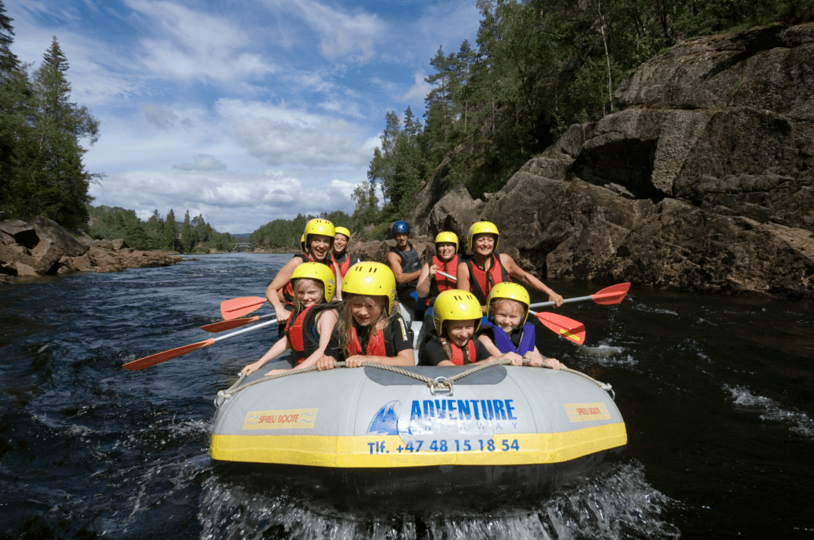 Sjoa rafting met het hele gezin
