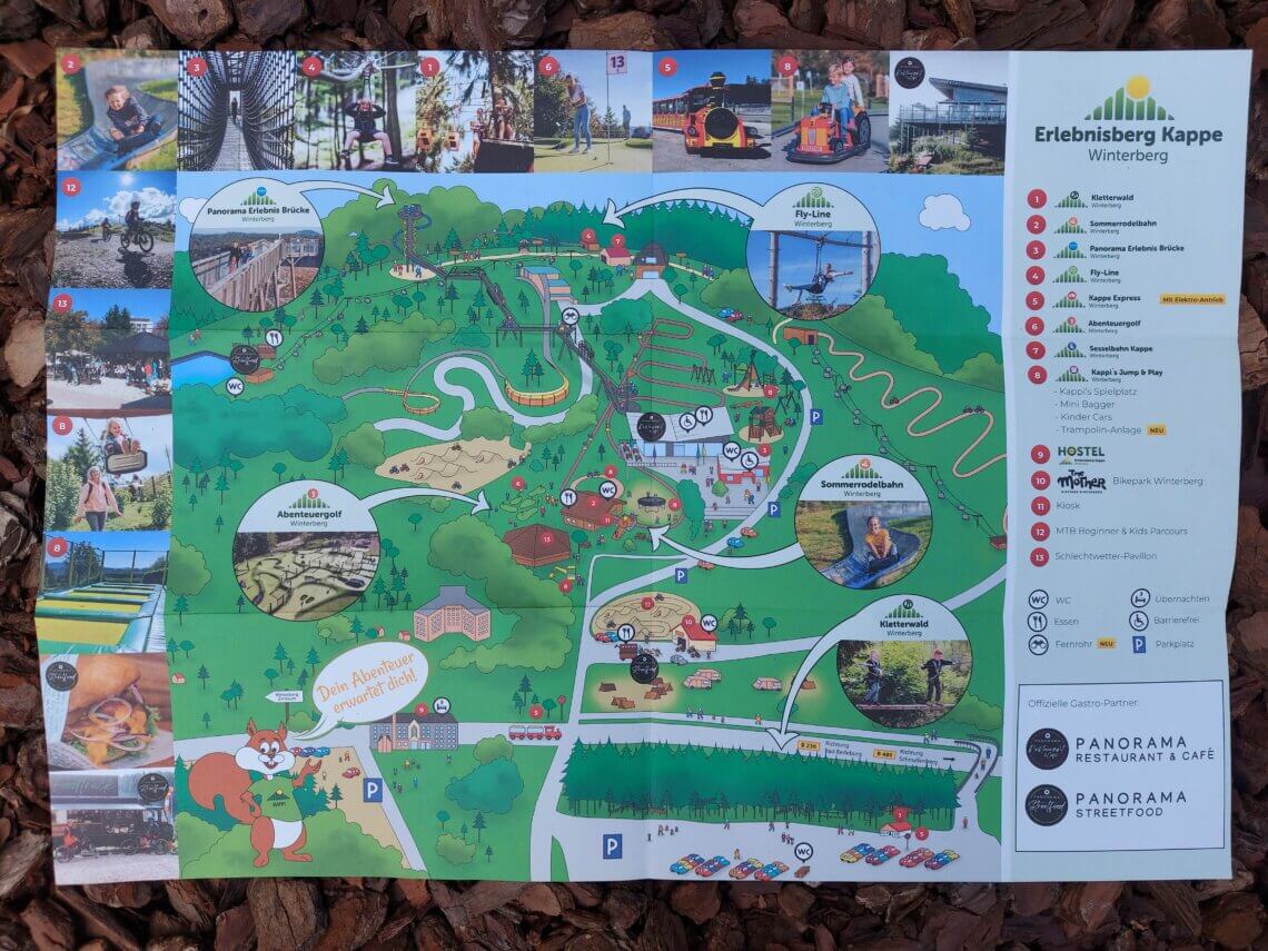 Plattegrond van Erlebnisberg Kappe