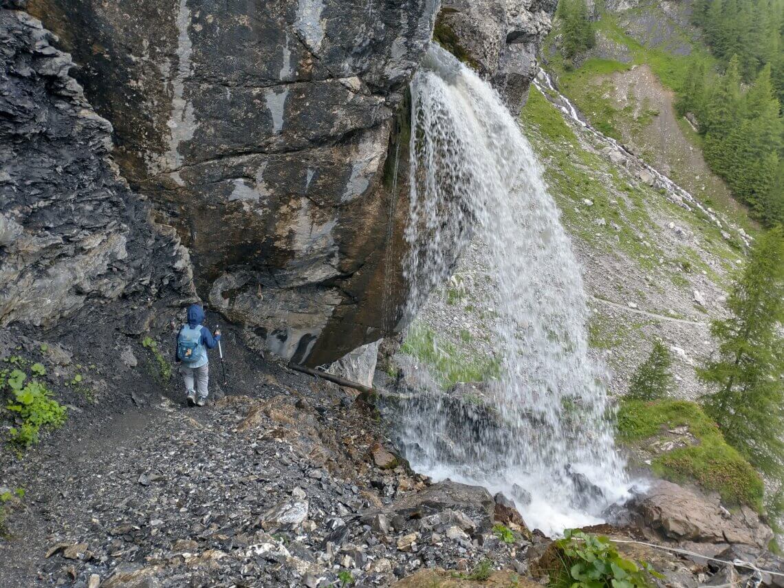 De huttentocht in Berner Oberland is vooral veel water en watervallen!