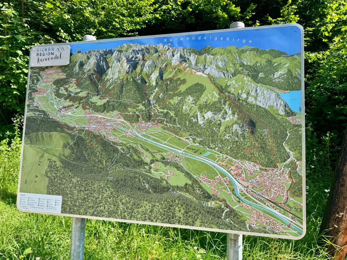 Silberregion Karwendel kaart