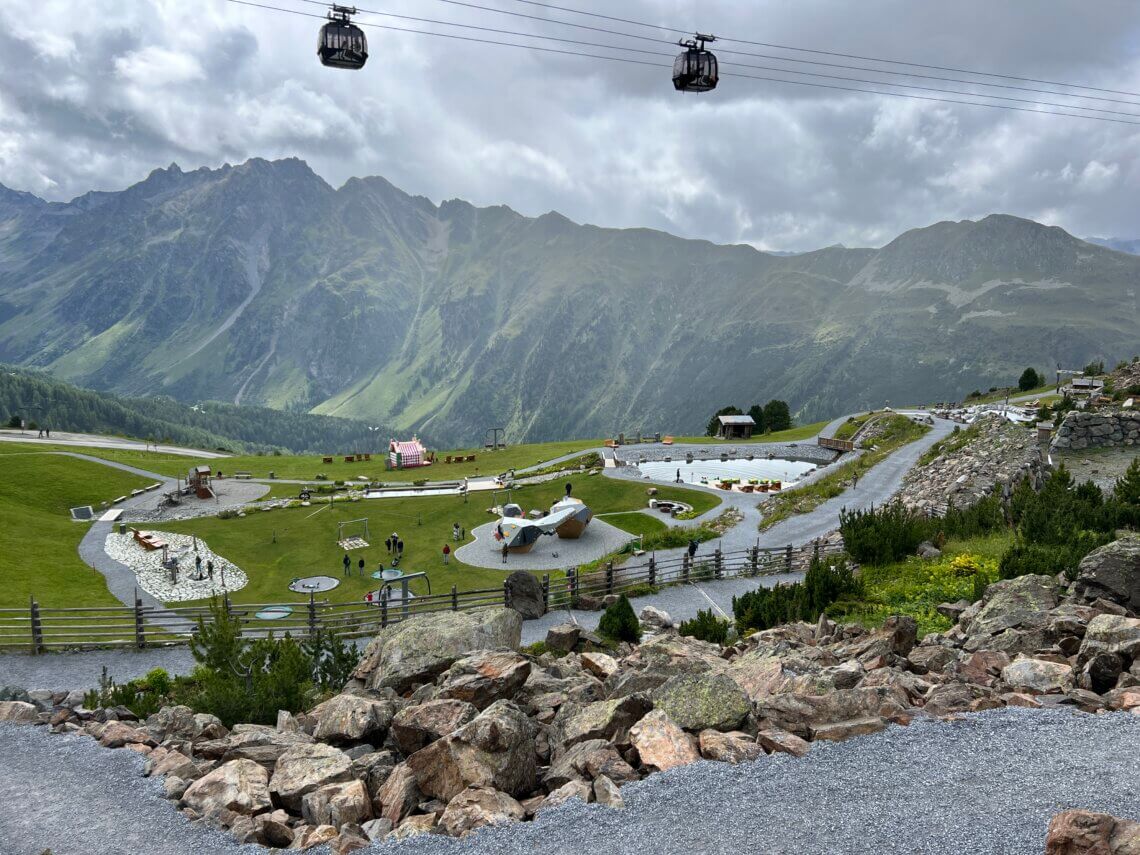 Vider Truja, een prachtige speeltuin op de berg in Ischgl.
