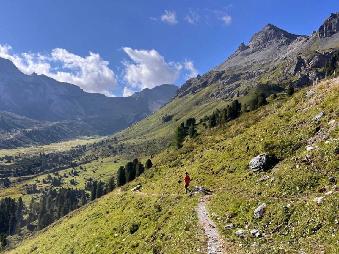 Een prachtige ochtend wandeling.