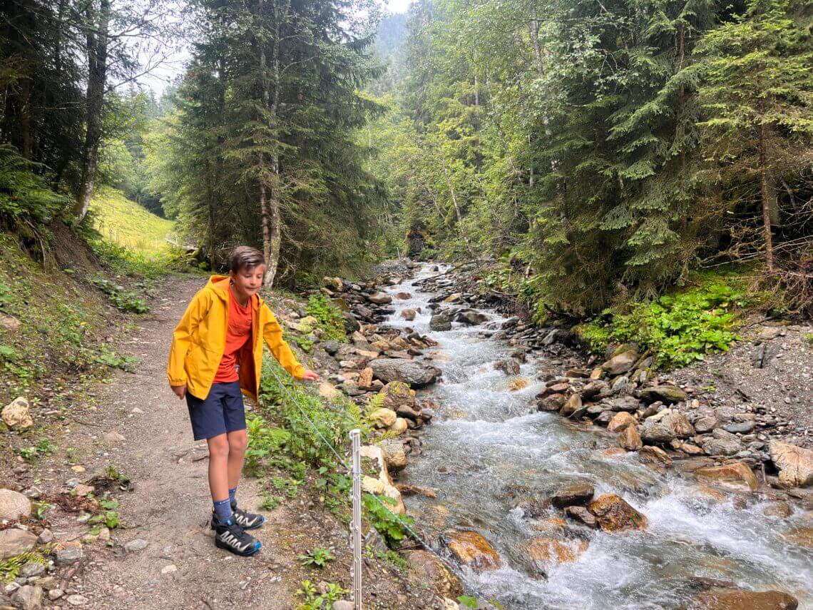 Startpunt van onze 2-daagse huttentocht in Tirol bij Wattens.