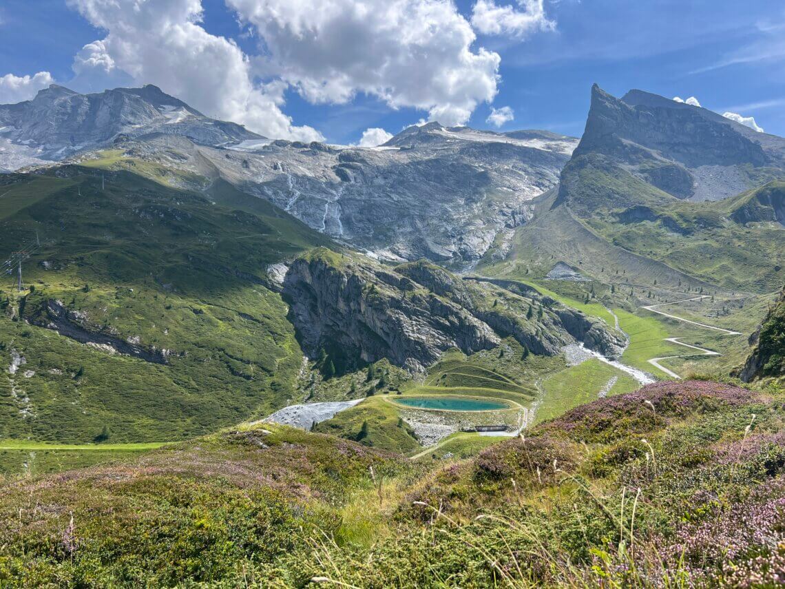 Prachtige uitzichten vanaf de Sommerberg bij de Hintertuxer Gletsjer.
