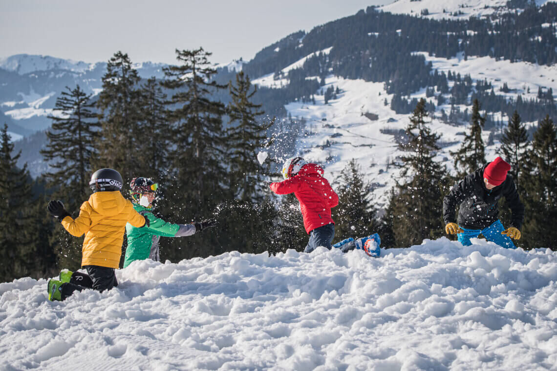 En in de winter is er een mooi skigebied. Copyright: Chäserrugg