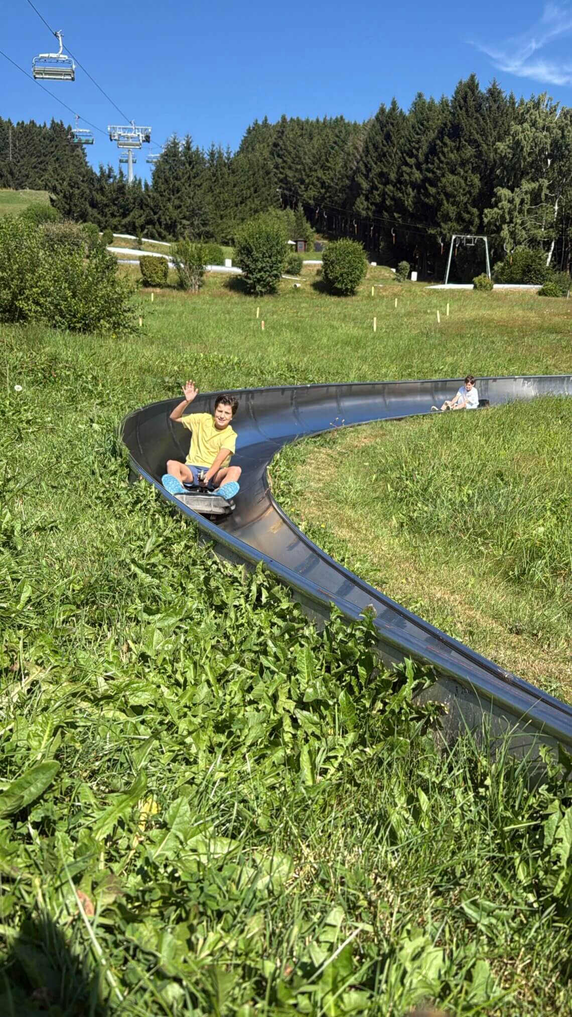 De zomerrodelbaan in Willingen