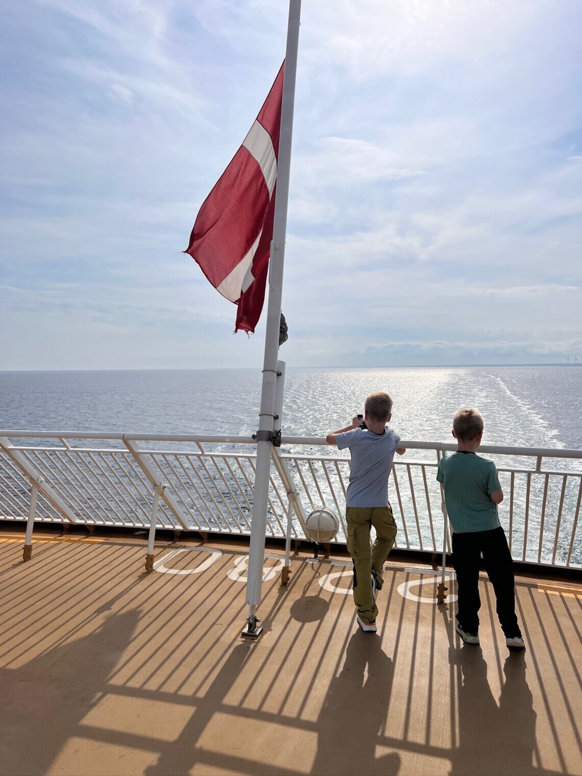 Achterdek ferry Noorwegen