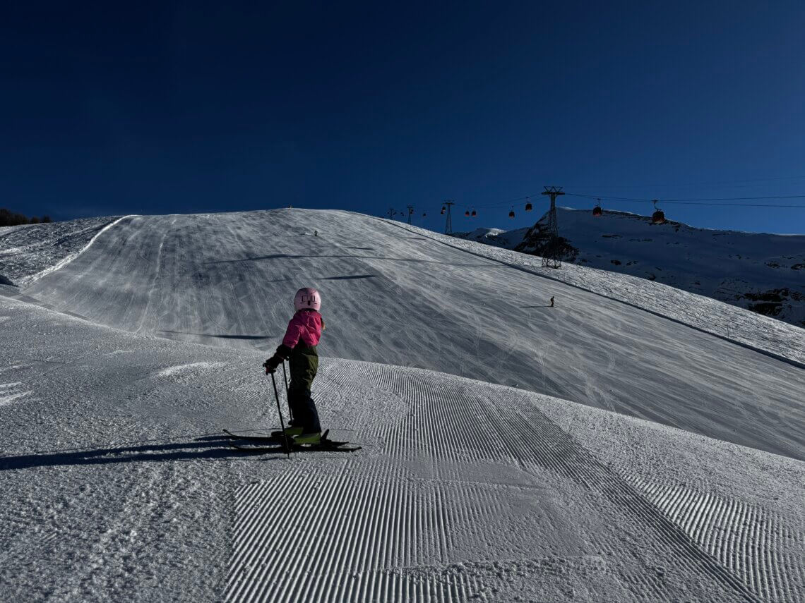 Erg rustig op de piste in Leukerbad
