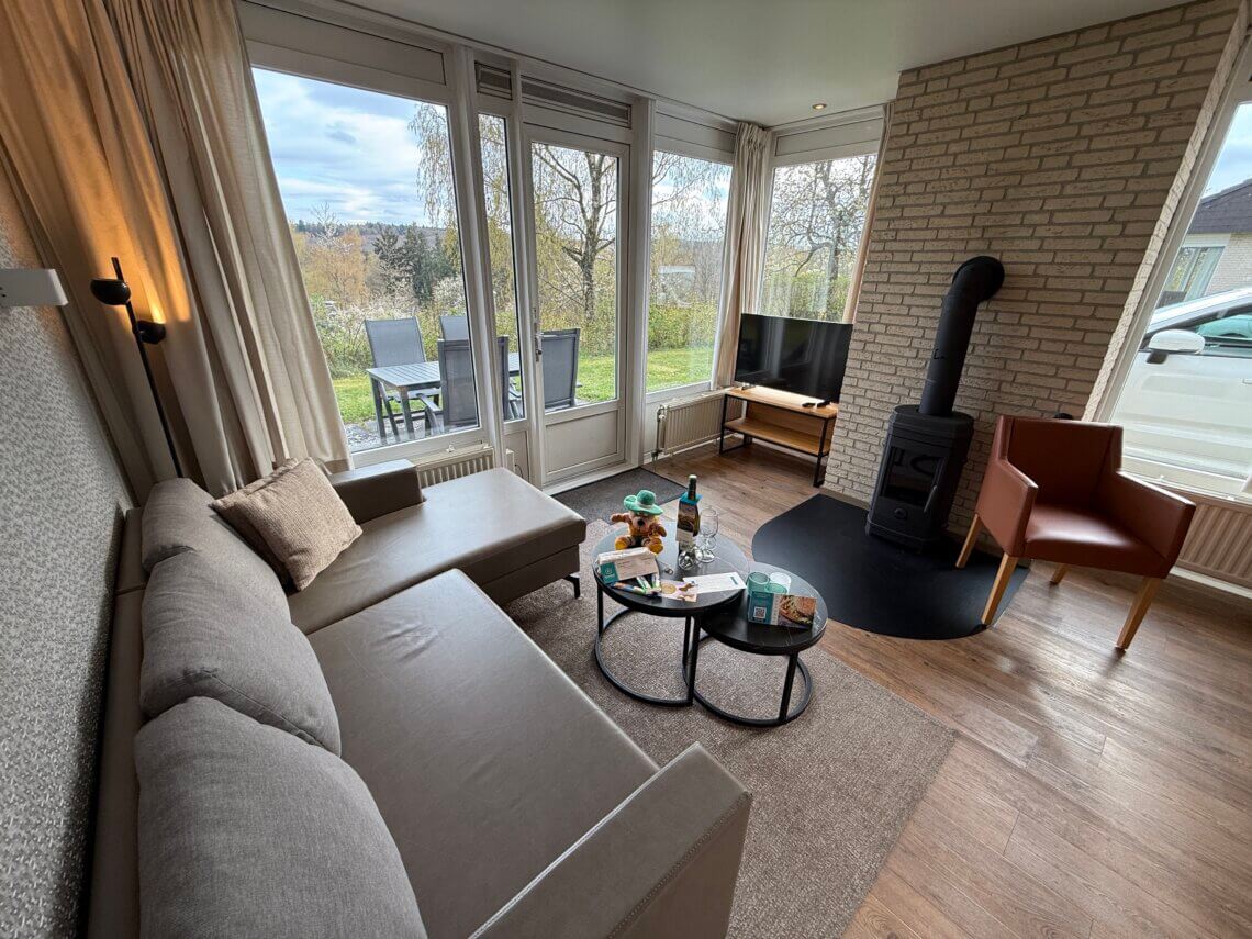 Onze bungalow is mooi gerenoveerd van binnen.