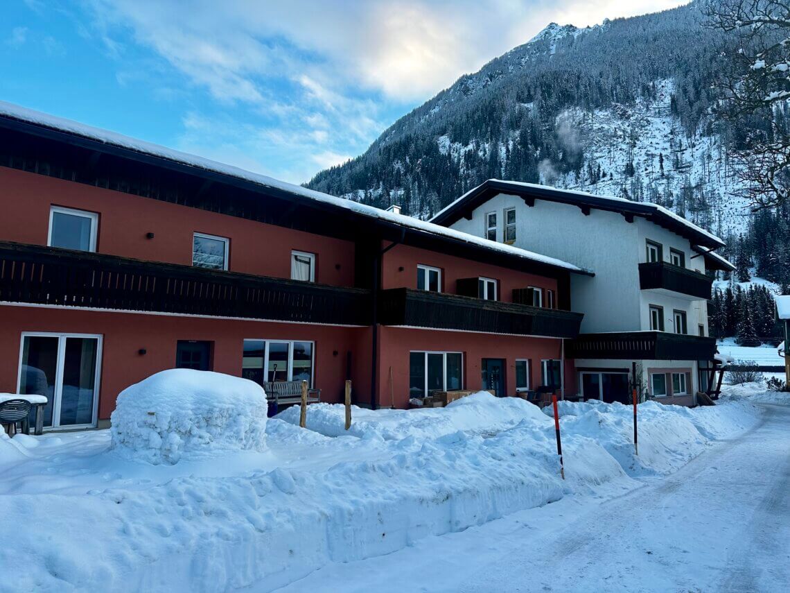 Berghaus Wanderlust in de sneeuw.