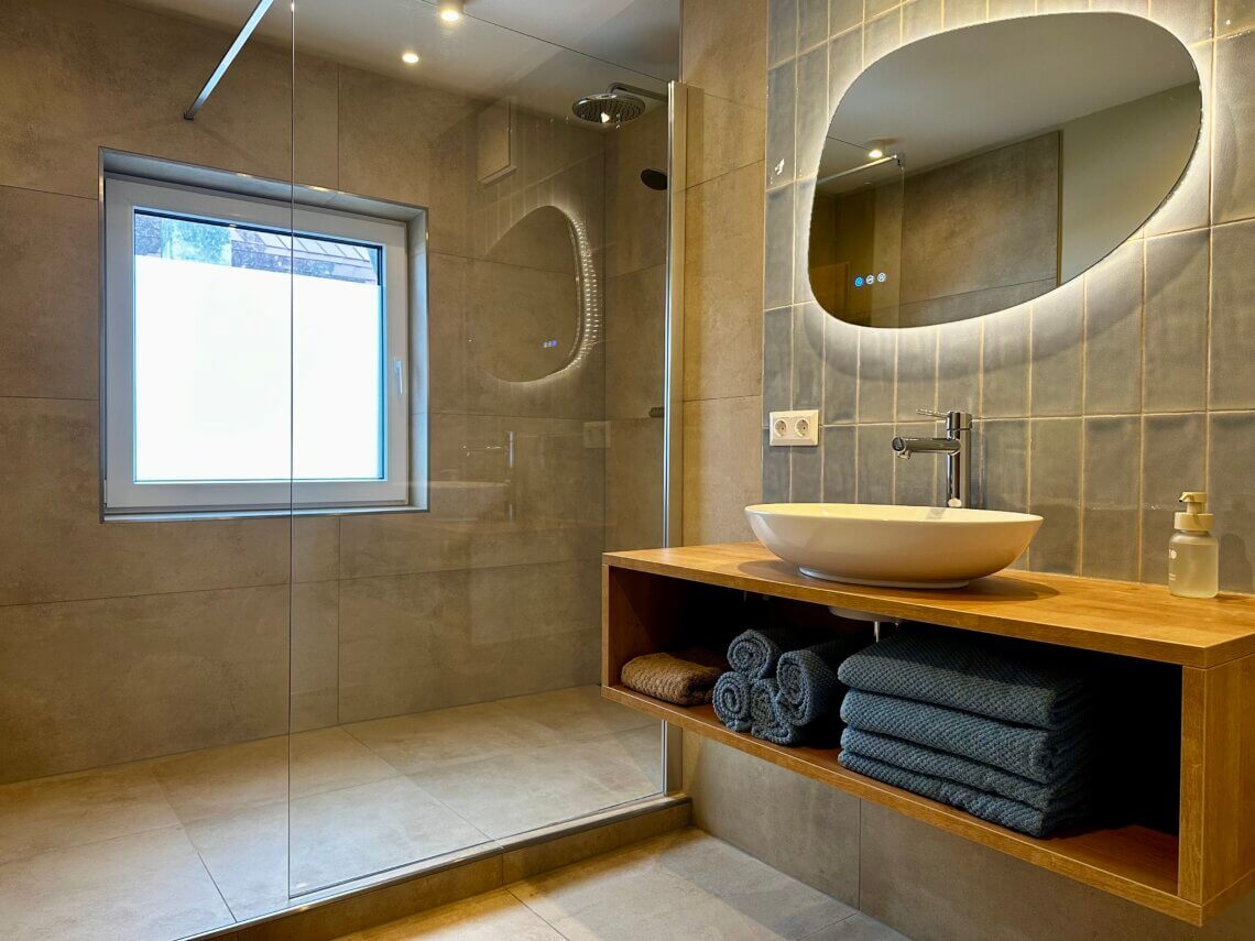 Berghaus Wanderlust appartement badkamer.