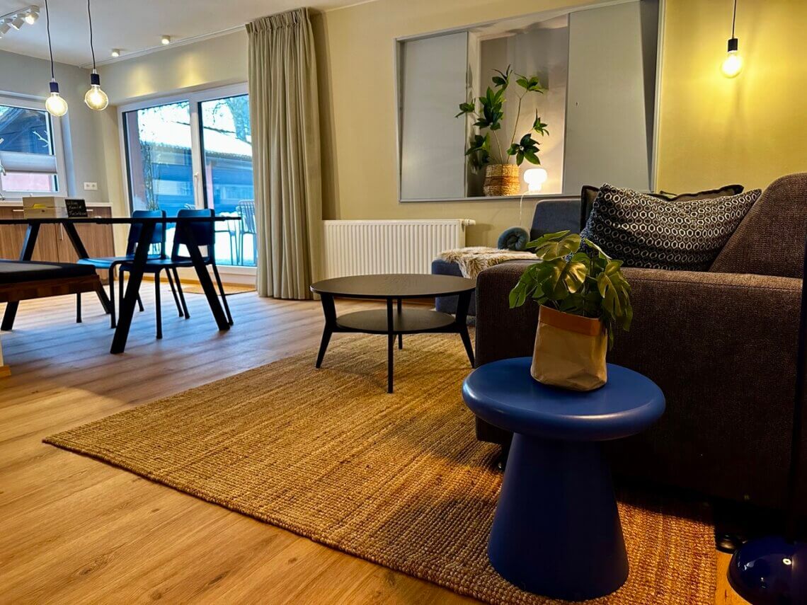Berghaus Wanderlust appartement woonkamer.