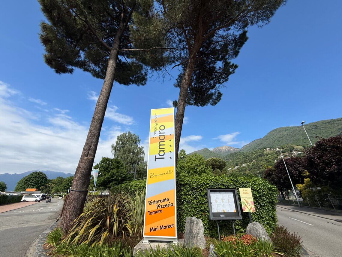 Camping Tamaro Resort in Ticino in Zwitserland