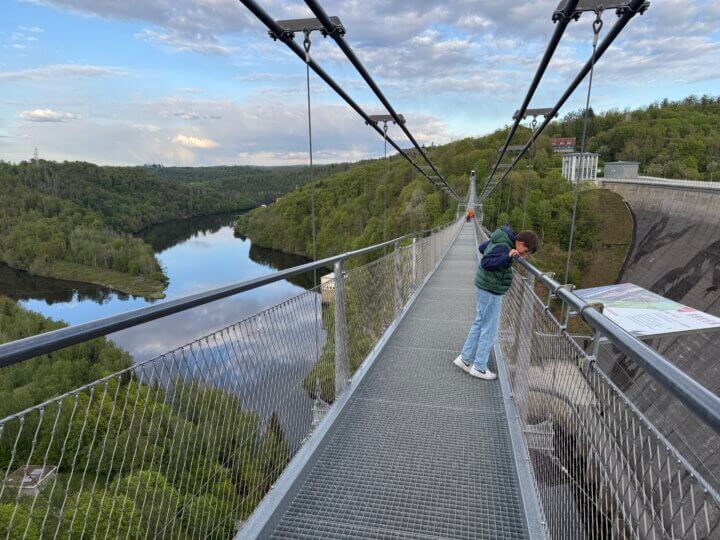 De Titan RT hangbrug bij Hardrenalin in OBEN im HARZ.