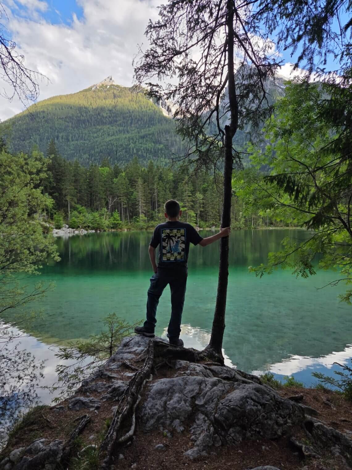 genieten bij de obersee in berchtesgaden