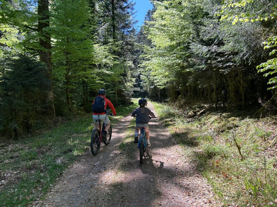Mountainbiken in de Vogezen.