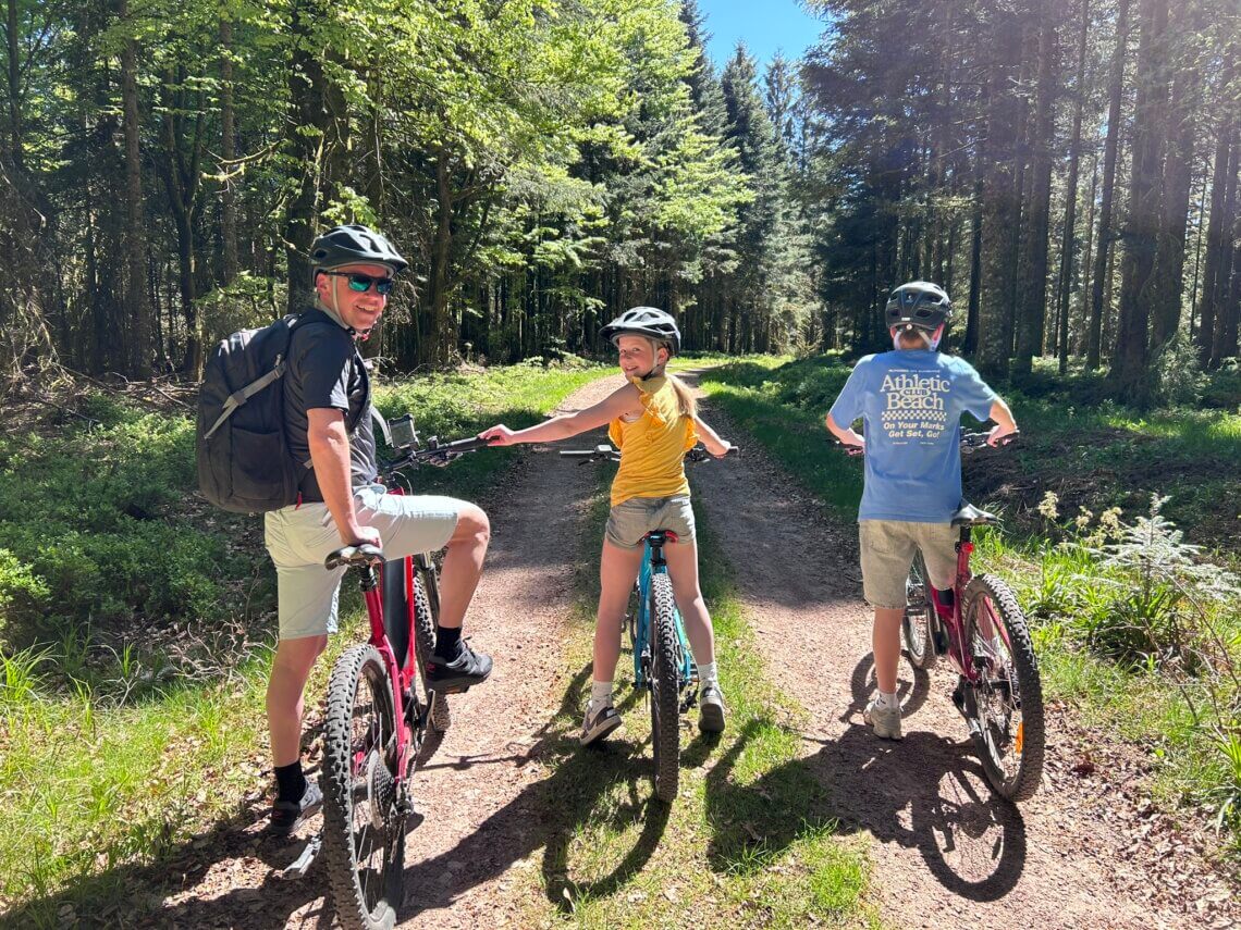 Mountainbiken in de Vogezen.