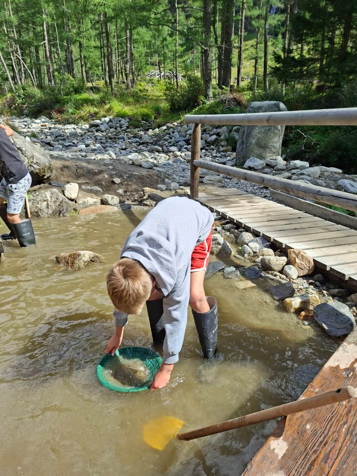 Goud wassen bij Heiligenblut als zomeractiviteit in Karinthië