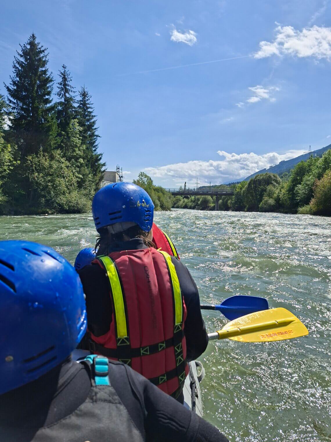 Rafting tour op de rivier de Möll