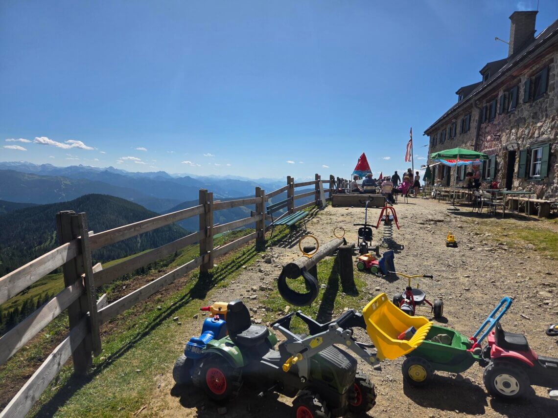 Aangekomen bij de Dachstein Südwandhütte