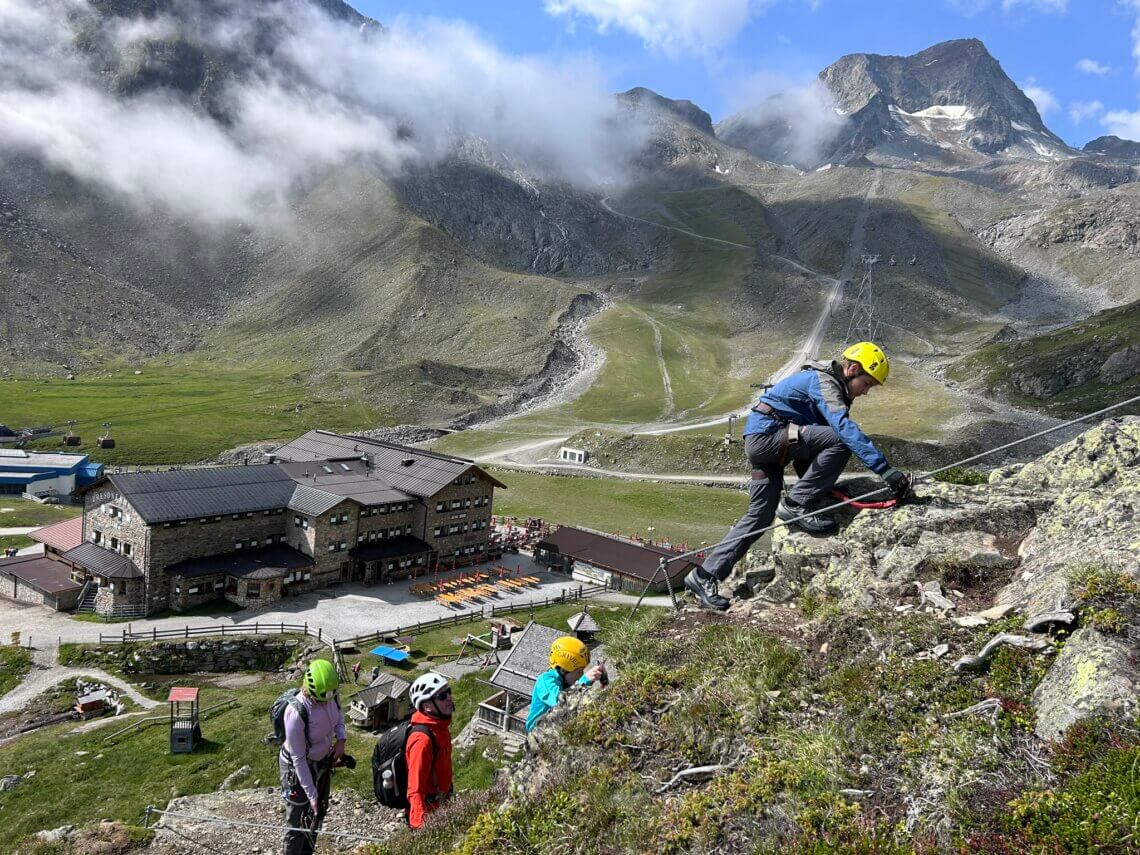 Klettersteigen in het Stubaital