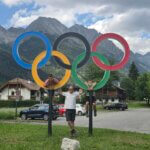 En uiteraard even met de olympische ringen op de foto!