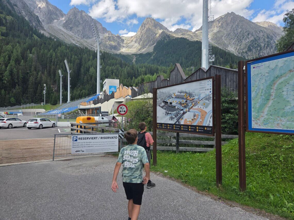 Een olympische touch vlakbij Bruneck