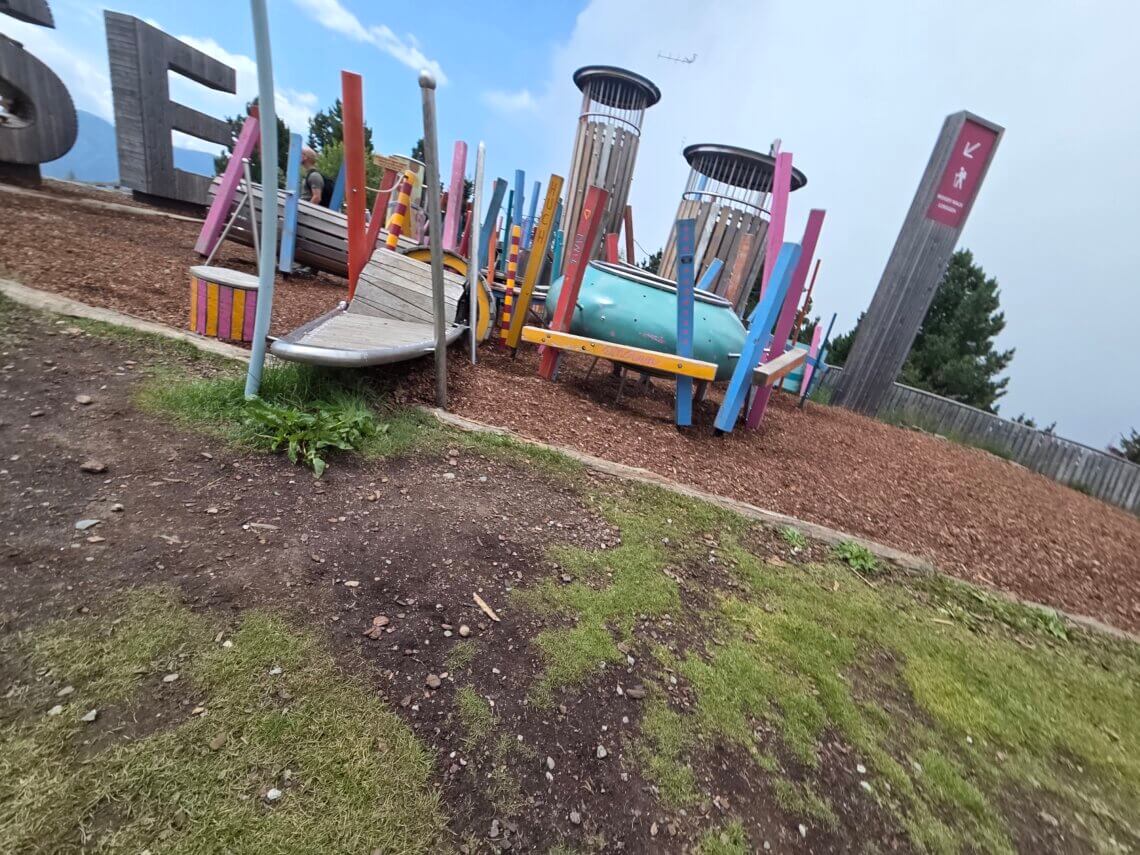 Spelen op berg Plose