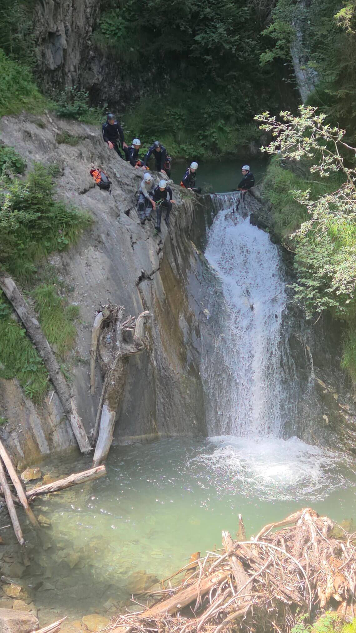 Canyoning met kinderen in de omgeving van Bruneck