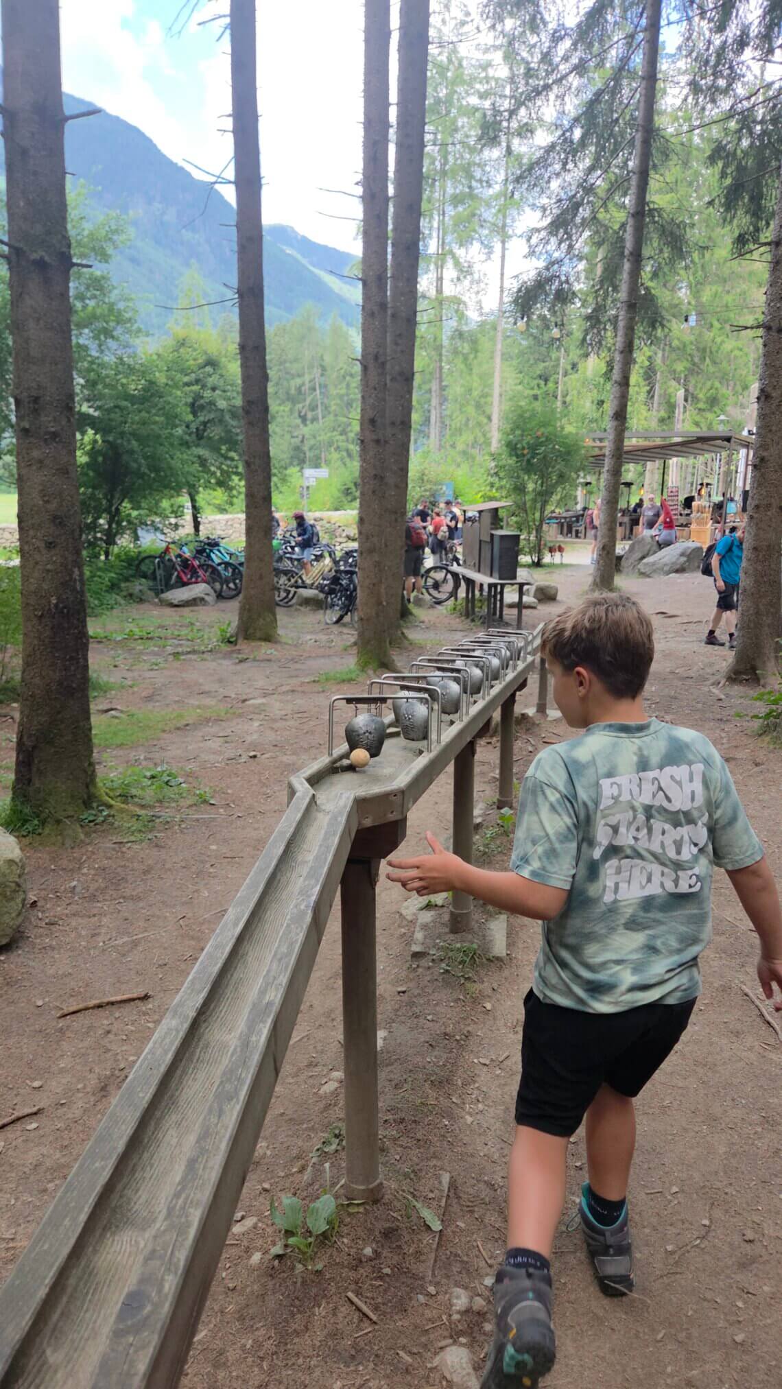 Er zijn meerdere knikkerbanen in de omgeving van Bruneck.