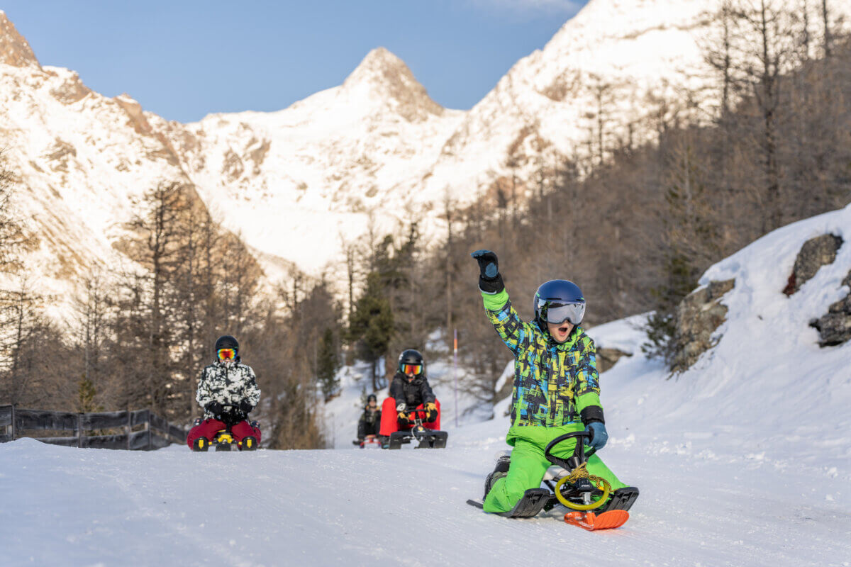 Sleen voor kinderen in Saas-Fee