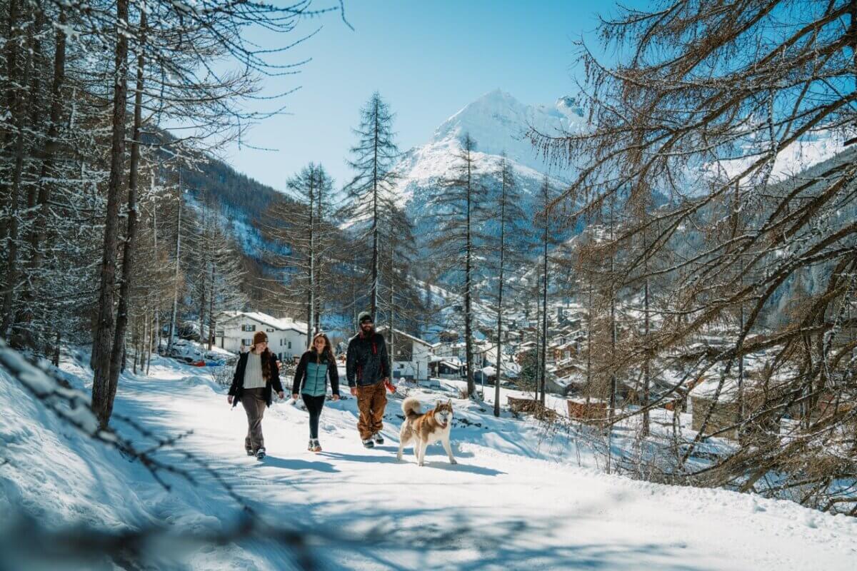 Winterwandeling in Saas-Fee